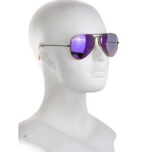 Ray-Ban Aviator Purple Tinted Mirrored Sunglasses